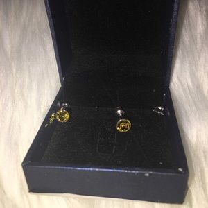 NWT!!! Yellow Stud Earrings